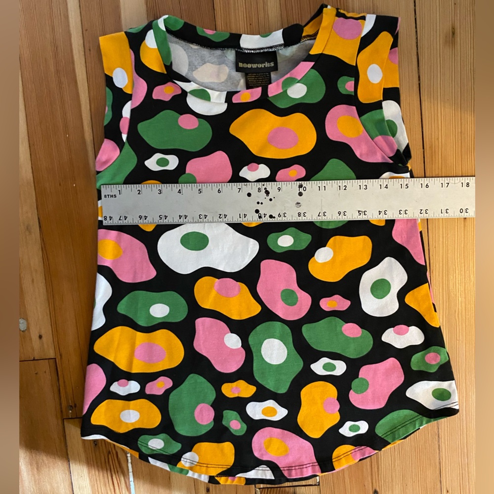 NOOWORKS Egg Print NWOT Tank size Small - Picture 3 of 7